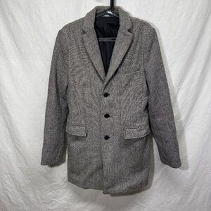 Gray and Black Patterned Old Navy Coat